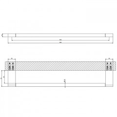 GESSI Origini Полотенцедержатель, 45 см, цвет Black XL