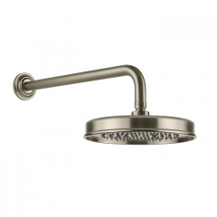 GESSI VENTI20 Верхний душ 200 мм., с настенным держателем 389 мм., цвет Finox Brushed Nickel