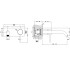 GESSI 316 Встраиваемый смеситель с изливом 200-170мм (внешние части), цвет: steel brushed