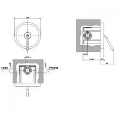 Gessi Goccia Встраиваемый однорычажный смеситель(внешние части), цвет: белый