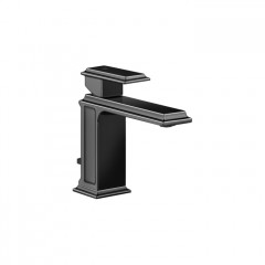 Gessi Eleganza Смеситель для раковины на 1 отверстие с донным клапаном, цвет: черный металлик