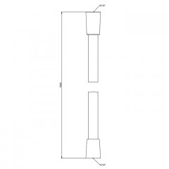 GESSI Шланг для душа 1500 мм., Cromalux, цвет Brushed Brass PVD