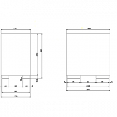 Gessi Rettangolo Корзина для мусора, цвет: хром/белый