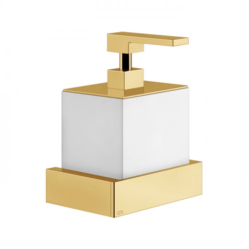 Gessi Rettangolo Дозатор для жидкого мыла подвесной, цвет: Gold CCP/белый
