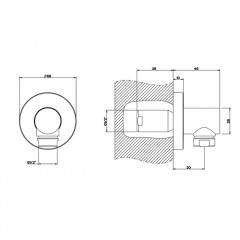 Gessi Emporio Emporio shower Вывод воды, цвет: Finox Brushed Nickel