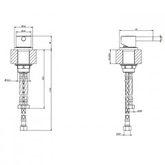 Gessi Emporio Via tortona Рычаг удаленного управления, цвет: Black XL