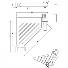 Gessi Emporio accessories Полка для ванны или душа, цвет: Chrome