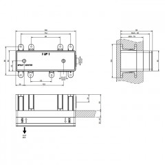 Gessi Emporio Via manzoni Встраиваемая часть для смесителя с изливом, цвет: Chrome