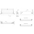 Gessi Emporio accessories Полотенцедержатель для крепления на стекло, 60 см, цвет: Black XL