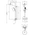 Gessi Emporio Emporio shower Настенный смеситель-термостат, душевая головка, переключатель, штанга, шланг, душ, цвет: Finox Brushed Nickel
