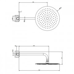 Gessi Emporio Emporio shower Душевая головка для настенного крепления, поворотная, с защитой от известкового налёта, цвет: Mirror Steel