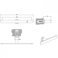 Gessi Emporio accessories Настенный двойной держатель для туалетной бумаги, цвет: Black XL