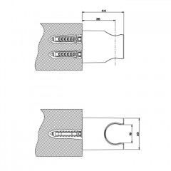 Gessi Emporio Emporio shower Держатель неподвижный для душевой лейки, цвет: Chrome