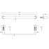 Gessi Emporio accessories Полотенцедержатель, 45 см, цвет: Chrome