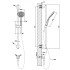 Gessi Emporio Emporio shower Штанга в комплекте с душевой лейкой, шланг 1,50 м и вывод воды, цвет: Finox Brushed Nickel