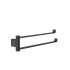 Gessi Emporio accessories Поворотный двойной держатель для полотенец., цвет: Black XL