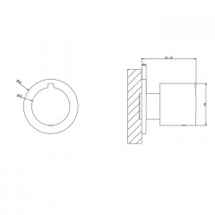 Gessi Emporio Emporio shower Встраиваемая часть для смесителя на 3 выхода, цвет: Chrome