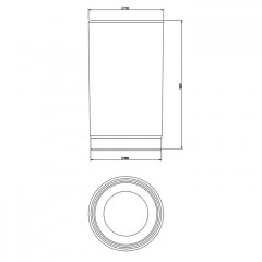 GESSI Emporio Accessories Стакан настольный, сатинированное стекло, держатель Black XL