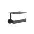 Gessi Emporio accessories Настенный держатель для туалетной бумаги с крышкой, цвет: Black XL