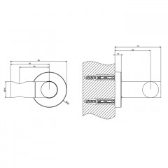 Gessi Emporio Emporio shower Держатель для душевой лейки поворотный, цвет: Chrome