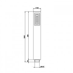 Gessi Emporio Emporio shower Душевая лейка с защитой от известкового налёта, цвет: Finox Brushed Nickel