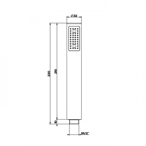 Gessi Emporio Emporio shower Душевая лейка с защитой от известкового налёта, цвет: Finox Brushed Nickel