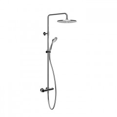 Gessi Emporio Emporio shower Настенный смеситель-термостат, душевая головка, переключатель, штанга, шланг, душ, цвет: Chrome