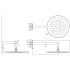 Gessi Emporio Emporio shower Душевая головка для настенного крепления, поворотная, с защитой от известкового налёта, цвет: Finox Brushed Nickel