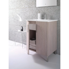 GLOBO Forty3 Раковина хозяйственная 60*50*h25см без отв-я под смеситель, стандартное отв.слива, с комплектом креплений, цвет: белый