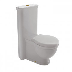 Globo Механизм смыва GEBERIT для бачка монолита PA137, двойной смыв 3/4.5л, с задним подводом воды справа/слева, цвет кнопки бронза