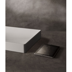 GLOBO T-Edge Раковина полувстраиваемая 61Х37, H 14 см, без отв под смеситель, цвет белый