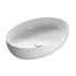 GLOBO Oval Накладная раковина 60x42см, цвет белый глянцевый