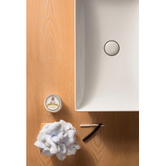 GLOBO T-Edge Раковина полувстраиваемая 61Х37, H 14 см, без отв под смеситель, цвет белый