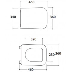 GLOBO Stone Сиденье для унитазов 56см STS06/STS02/ST001, цвет белый/шарниры хром (микролифт)
