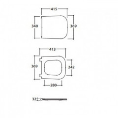 GLOBO Stone Сиденье съемное для унитаза STS07 цвет белый (микролифт)