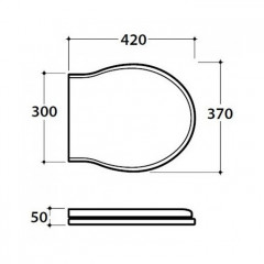 GLOBO Paestum Сиденье для унитаза PA001/PA002/PA003/PA004, полиэстр, цвет белый/золото, микролифт