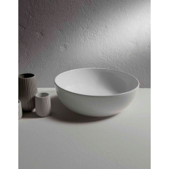 GLOBO T-Edge Раковина-чаша на столешницу d45, H 16 см, без отв под смеситель, цвет белый