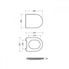 GLOBO 4ALL Сиденье для унитаза (микролифт), цвет bianco opaco/хром (для унитазов MDS03/MD004)