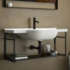 GLOBO Mode Раковина подвесная/на столешницу 100х49 см,с 1 отв под смеситель, цвет белый