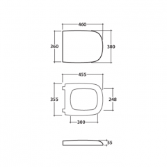 GLOBO Argento Сиденье для унитаза-биде GEB01,GEB02,GEB03,GEB04, цвет белый/хром (микролифт)