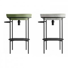 Globo Ring Консоль напольная 65x42 h84,5 под раковину B6O61, с полотенцедержателем, цвет черный матовый