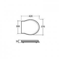 GLOBO Paestum Сиденье для унитазов деревянное (для PAS03, PA025, PA001,PA002,PA003, PA004), цвет черный дуб/хром с микролифтом