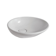 Globo Le Pietre Раковина накладная круглая 50хh14 см, с донным клапаном, цвет белый