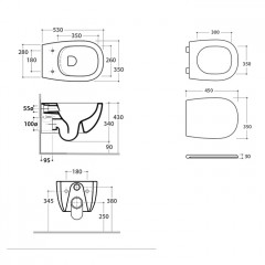 GLOBO Daily Сиденье для унитазов сьемное из дюропласта, цвет белый матовый/хром микролифт