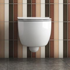 GLOBO Mode Унитаз подвесной безободковый 53х34 см, цвет белый