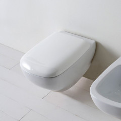 GLOBO Argento Унитаз подвесной (для людей с ограниченными возможностями) 70*37*h35,5см, удлиненный, с креплением, цвет: белый