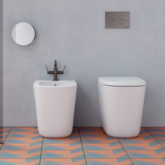 GLOBO Lalita Биде напольное 54х36хh43 см, с 1 отв под смеситель, в компл с креплением, цвет белый