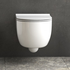 GLOBO Mode Унитаз подвесной безободковый 53х34 см, цвет белый