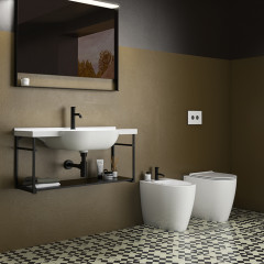 GLOBO Mode Унитаз напольный безободковый 53х34х43 см, слив универсальный, цвет белый