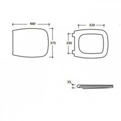 GLOBO Daily Сиденье для унитазов сьемное из дюропласта, цвет белый/хром (микролифт)
